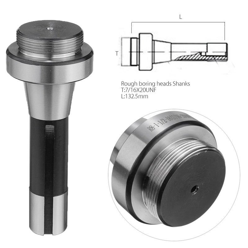Machine tool F1 rough adjustable boring head set with R8 shanks