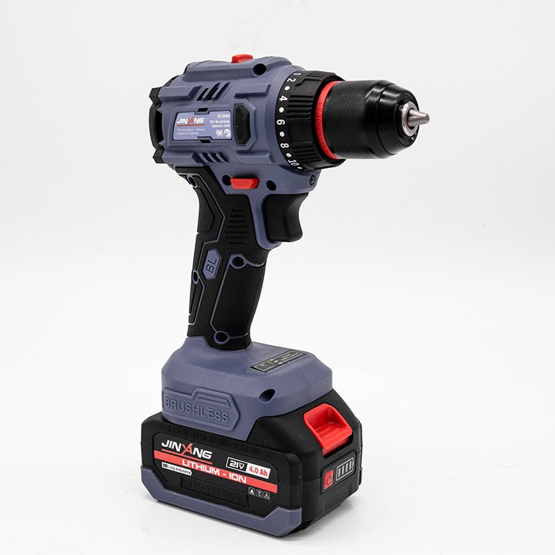 21V Brushless Lithium Power Drill Cordless Rechargeable Electric Drills Machine With 70N.m High Torque