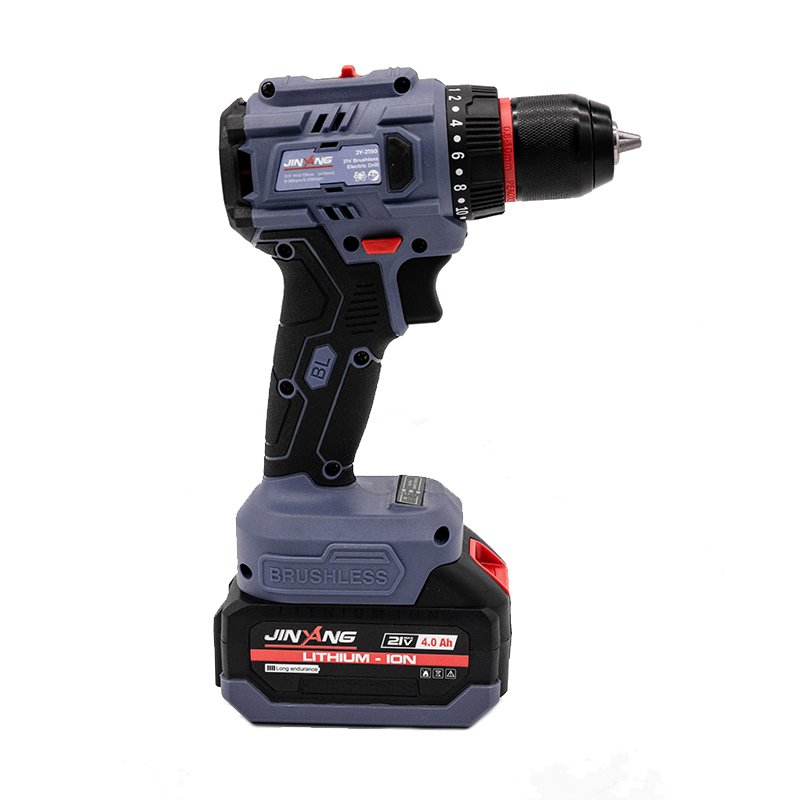 21V Brushless Lithium Power Drill Cordless Rechargeable Electric Drills Machine With 70N.m High Torque