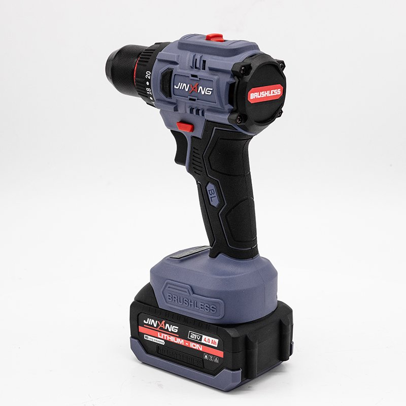 21V Brushless Lithium Power Drill Cordless Rechargeable Electric Drills Machine With 70N.m High Torque