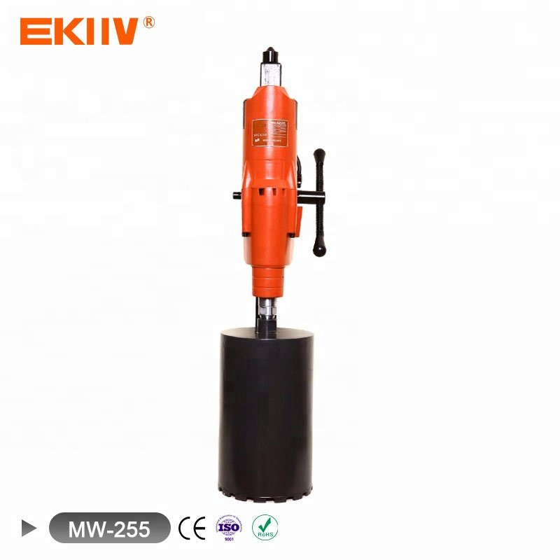 230V 4950W professional bore drilling reinforced concrete Vertical Stand Press Drilling diamond core drill machine with bracket
