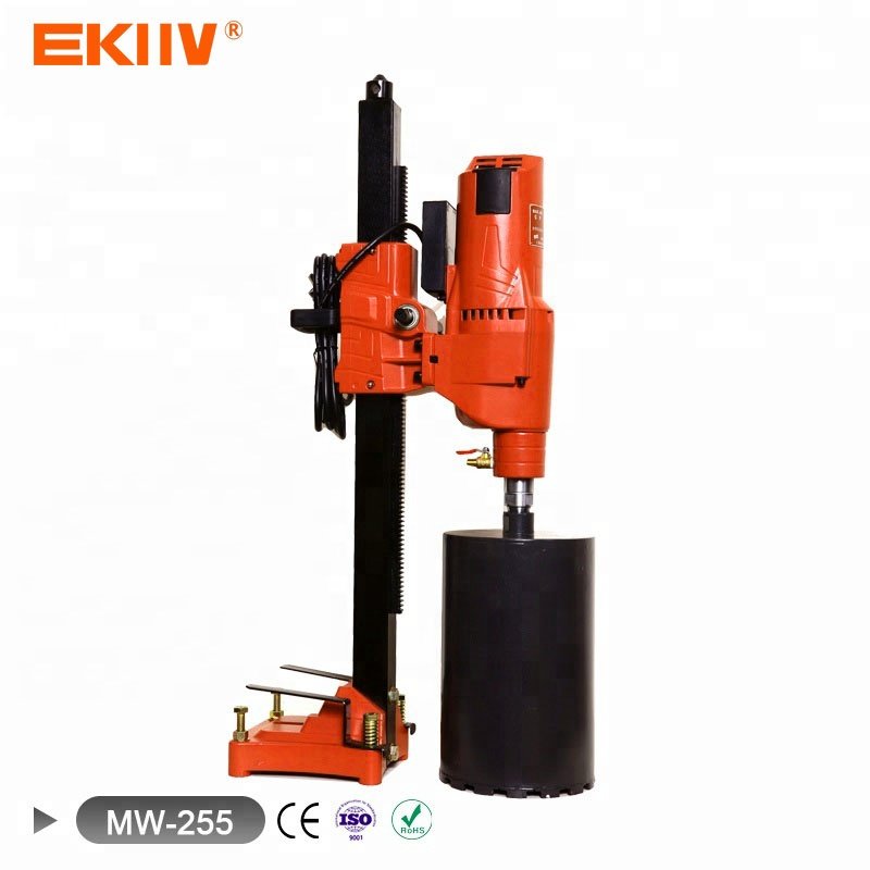 230V 4950W professional bore drilling reinforced concrete Vertical Stand Press Drilling diamond core drill machine with bracket