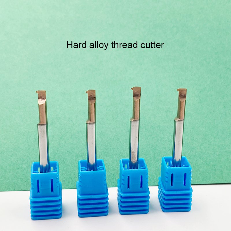 Micro threading tool with hard alloy coating for thread treatment at 60 degrees MIR4 metric, imperial, and American systems