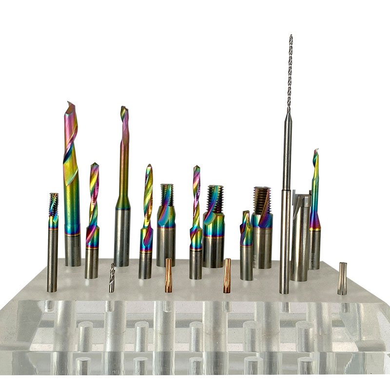 Micro threading tool with hard alloy coating for thread treatment at 60 degrees MIR4 metric, imperial, and American systems