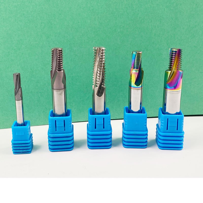 Micro threading tool with hard alloy coating for thread treatment at 60 degrees MIR4 metric, imperial, and American systems
