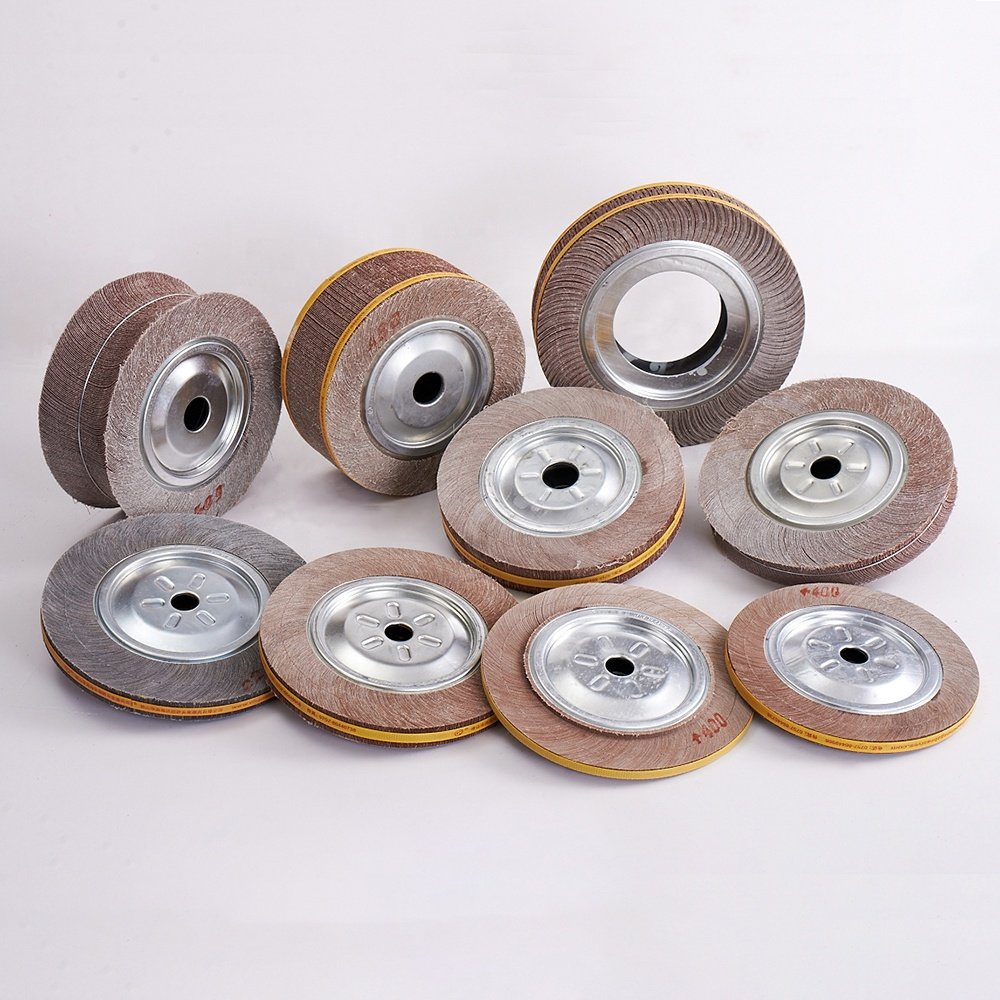 115MM x 20MM M14 Threaded Abrasive Flap Wheel for Metal Polishing