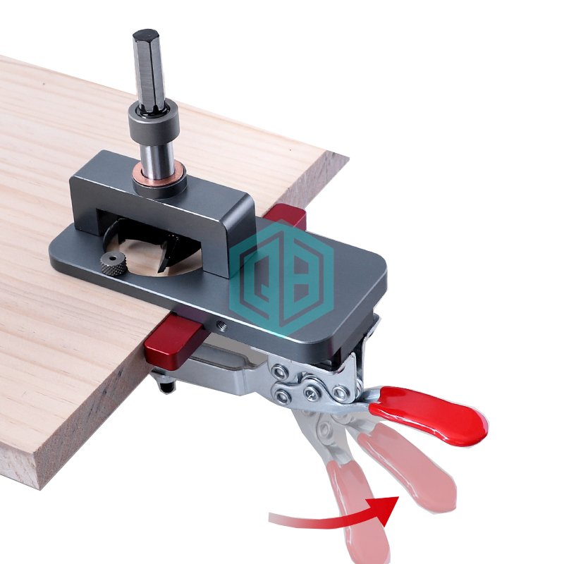Aluminum Holes Puncher Locator Opener Doors Cabinet DIY Carpenter Tool Woodwork Drilling 35mm Door Hinge Hinge Installation Jig