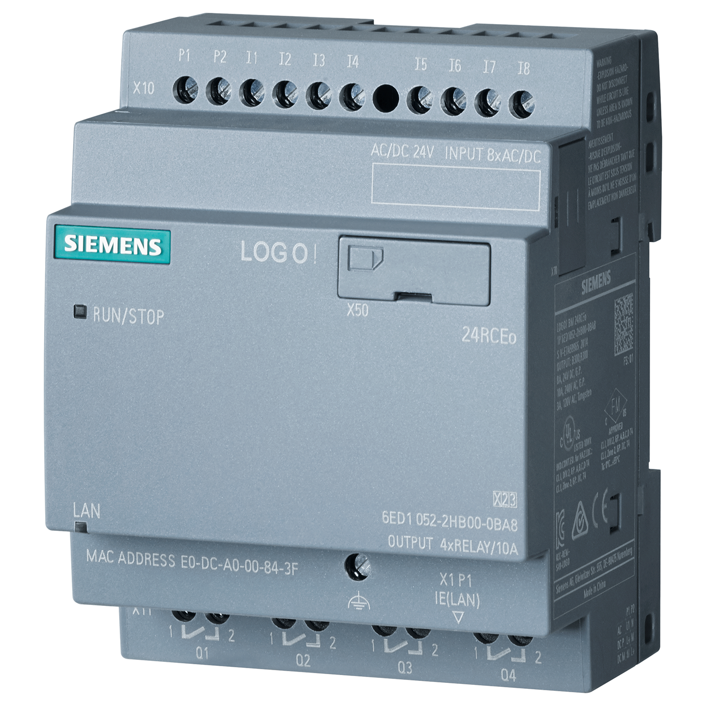SMTCL Z3050 X16 Radial Drilling Machine Programmed PLC 230RCEo 24RCEO (AC) logic module, DM8 230R DM8 24R expansion module