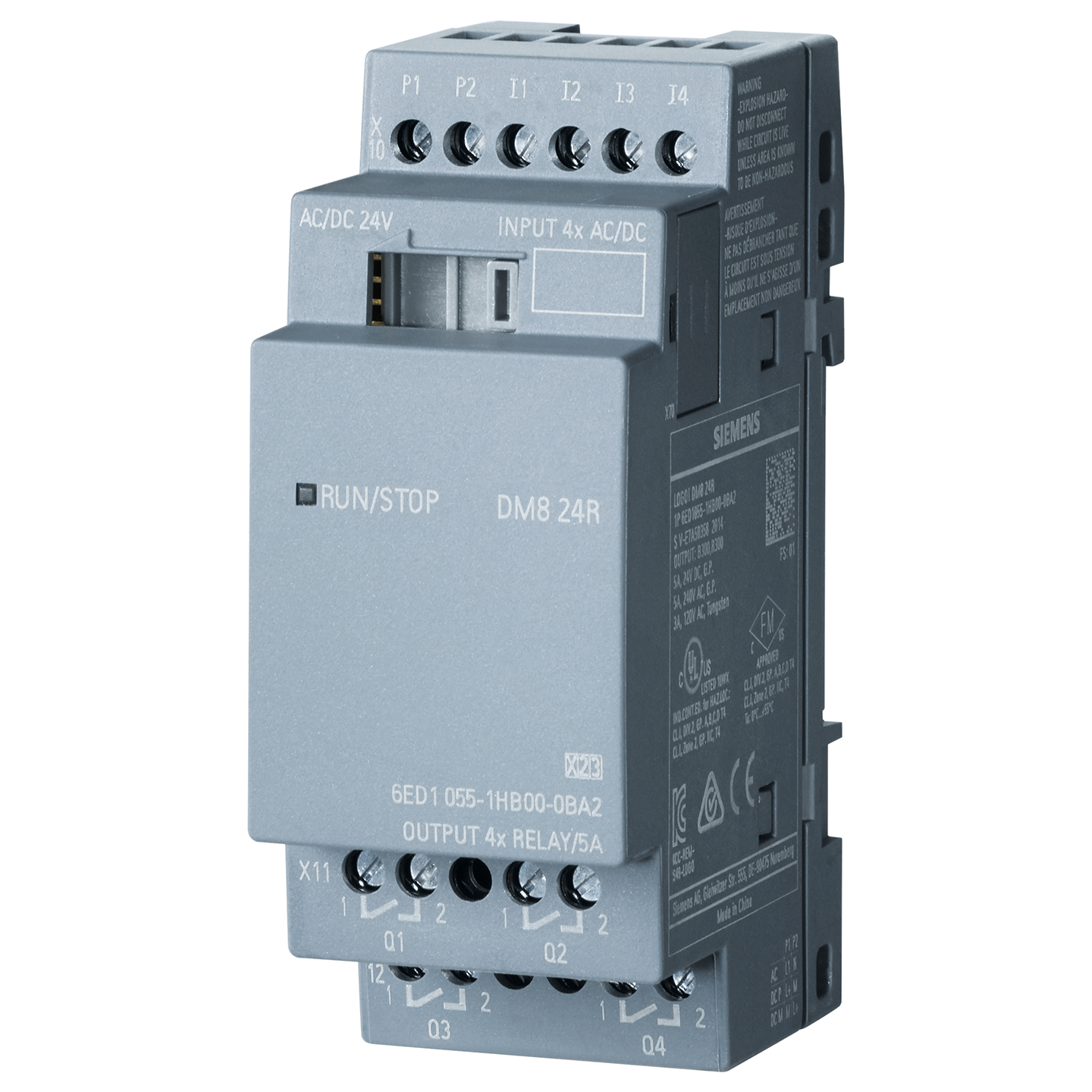 SMTCL Z3050 X16 Radial Drilling Machine Programmed PLC 230RCEo 24RCEO (AC) logic module, DM8 230R DM8 24R expansion module