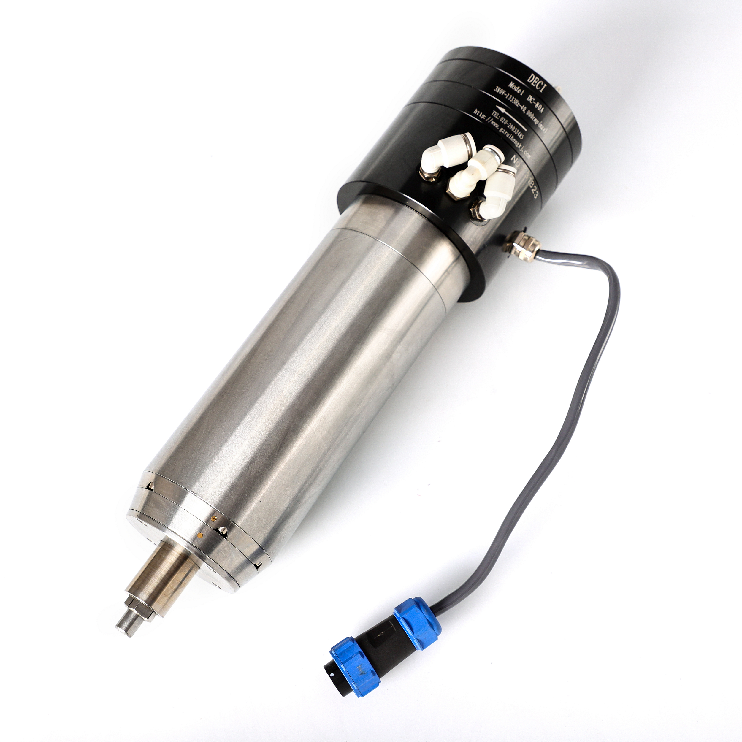DECI ATC water cooled machine tool spindle motor 1Kw 334Hz 18000rpm for cnc milling machinery 10mm collet 4 Motor pole spindle