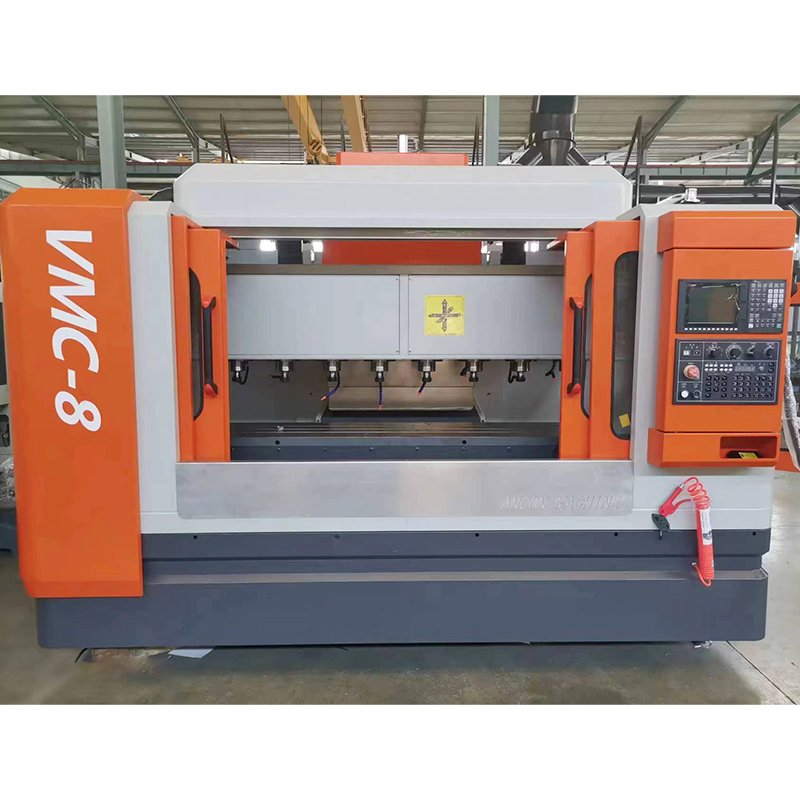 8-Axis Vertical Multifunctional CNC Machining Auto Drilling And Tapping Milling Machine for Copper Pump Fittings Faucet Parts