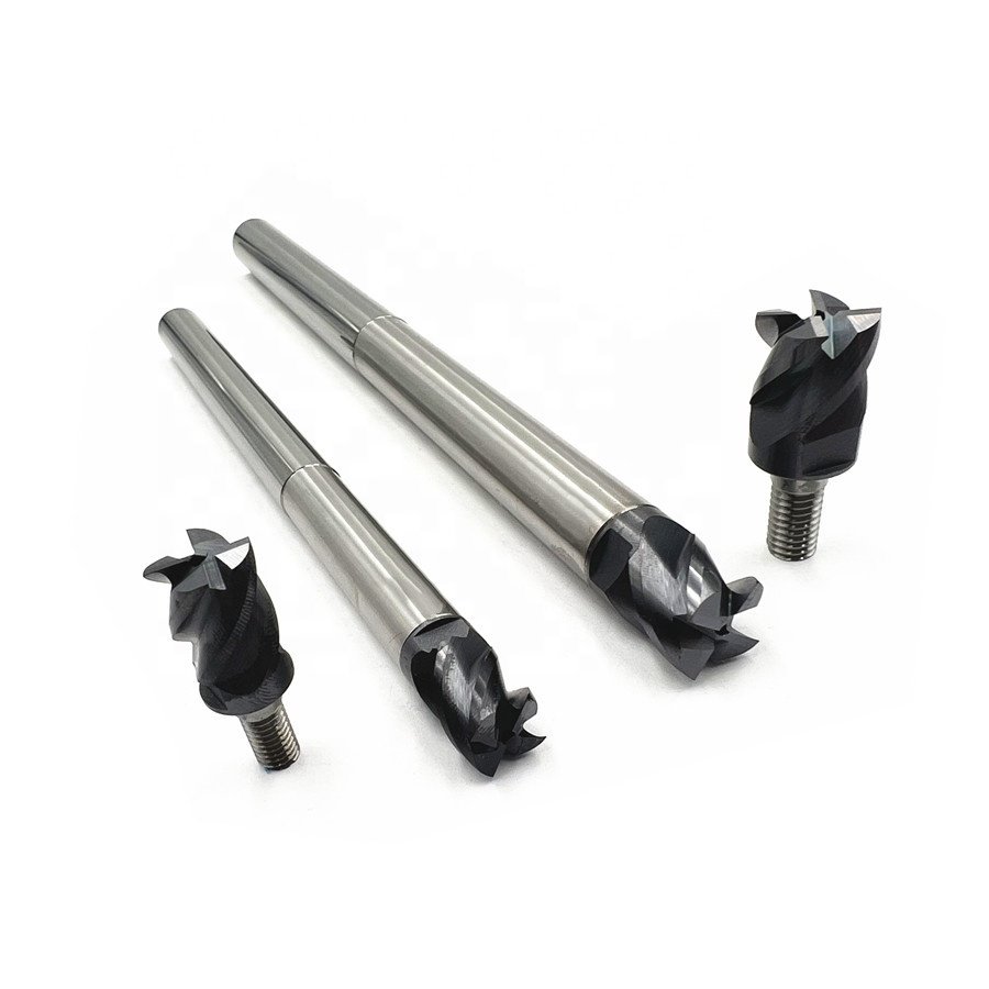 Tungsten Carbide extensions with Modular heads and exchangeable cutters JD0702-12-2T-M6