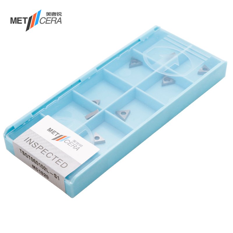 METCERA CNC High Quality Lathe Carbide cermet inserts turning coating inserts TBGT 060102L 060104L-S1 MC1020 Boring blade