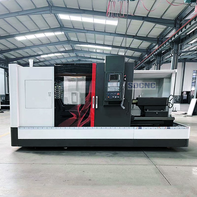 Heavy Duty Cnc Lathe Machine Large Spindle Bore Cnc Machine CK6185 for Large Workpiece Hot Product Custom