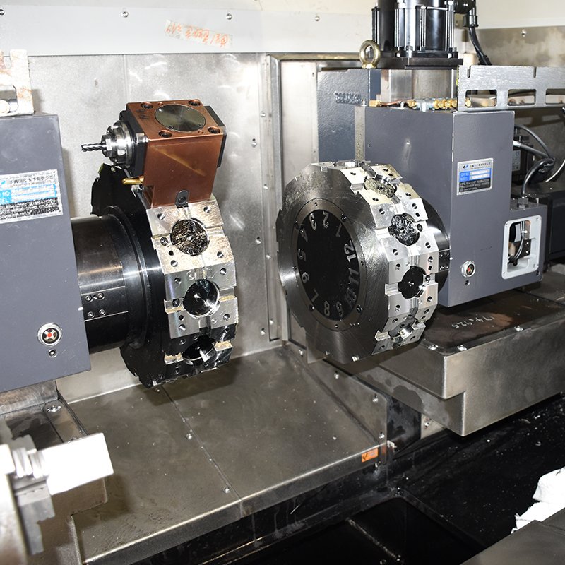 New Condition Dual spindle for milling turning boring on metal tool carbide turning machine insert CNC lathe