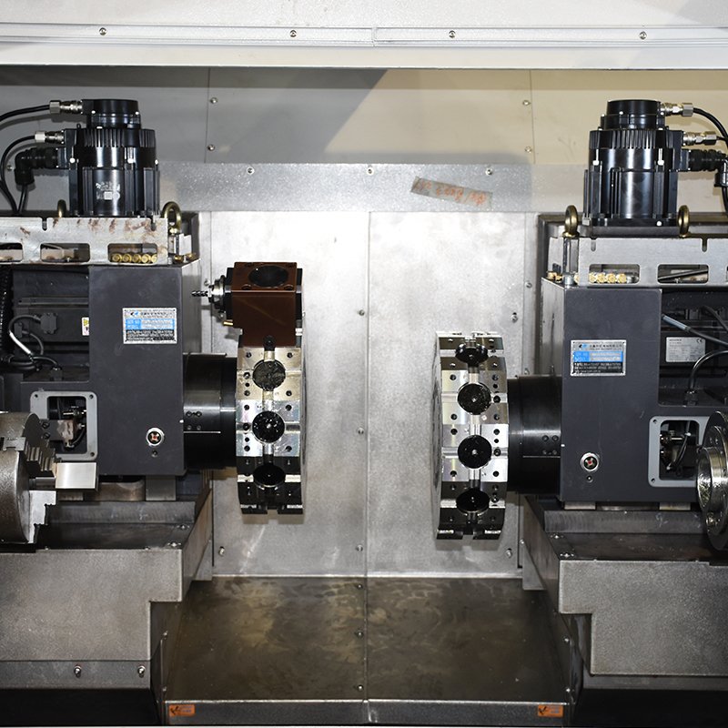 New Condition Dual spindle for milling turning boring on metal tool carbide turning machine insert CNC lathe