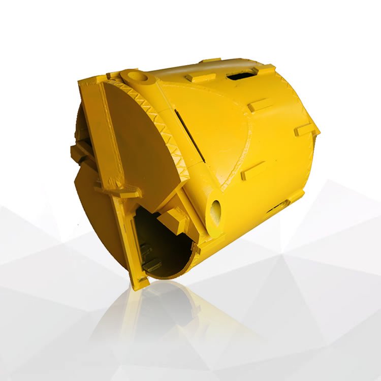 Kelly Box Adapted Bauer 200*200 1200mm Drilling Bucket Drill Bit Cleaning Bucket For Bore Pile Foundation