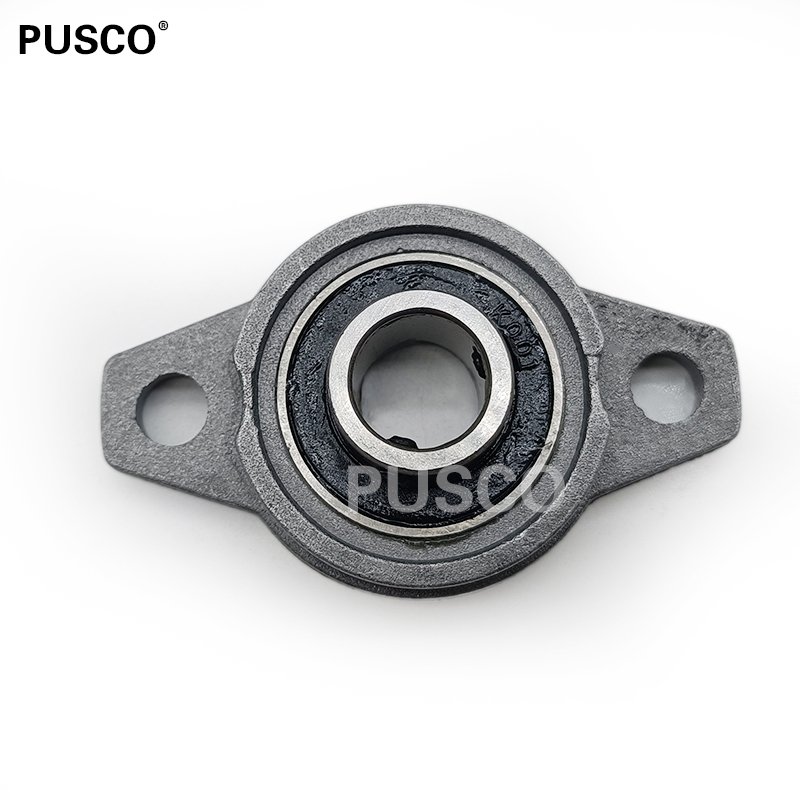 PUSCO KFL Series Bearing Housing Zinc Alloy Diameter 12mm Bore Ball Bearing Pillow Block Mounted Support Bearings KFL001