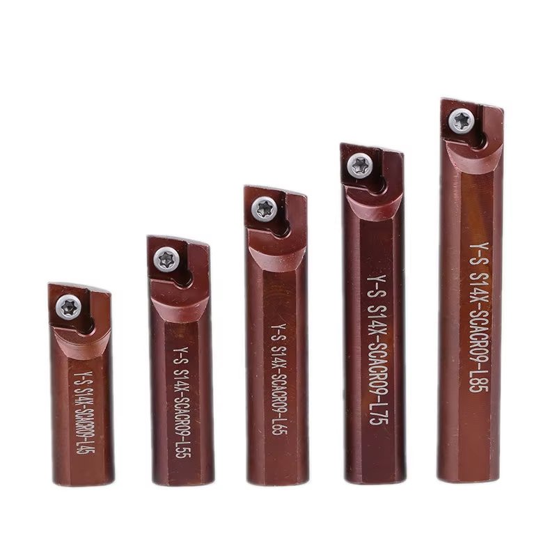 carbide shank boring tool deep hole drilling machine anti vibration left hand boring bar S12 S14 S16 SCACR09 SCACL09 L55 L65 L85