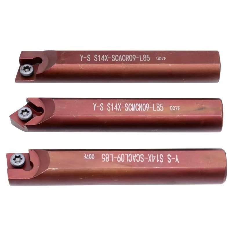 carbide shank boring tool deep hole drilling machine anti vibration left hand boring bar S12 S14 S16 SCACR09 SCACL09 L55 L65 L85