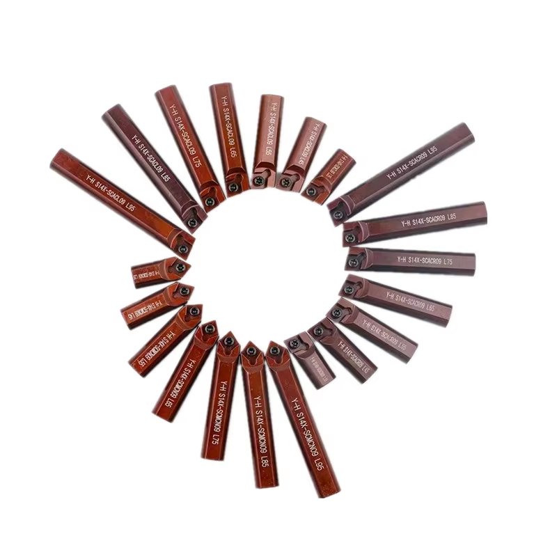 carbide shank boring tool deep hole drilling machine anti vibration left hand boring bar S12 S14 S16 SCACR09 SCACL09 L55 L65 L85