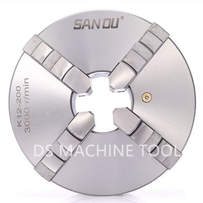 High Quality K12 Series 4 Steel Carton Boxes 4 Jaw Lathe Chuck Lathe Chuck 4 Jaw 400mm Size 100 Mm Bore 4 Jw Manual Chuck Sandu