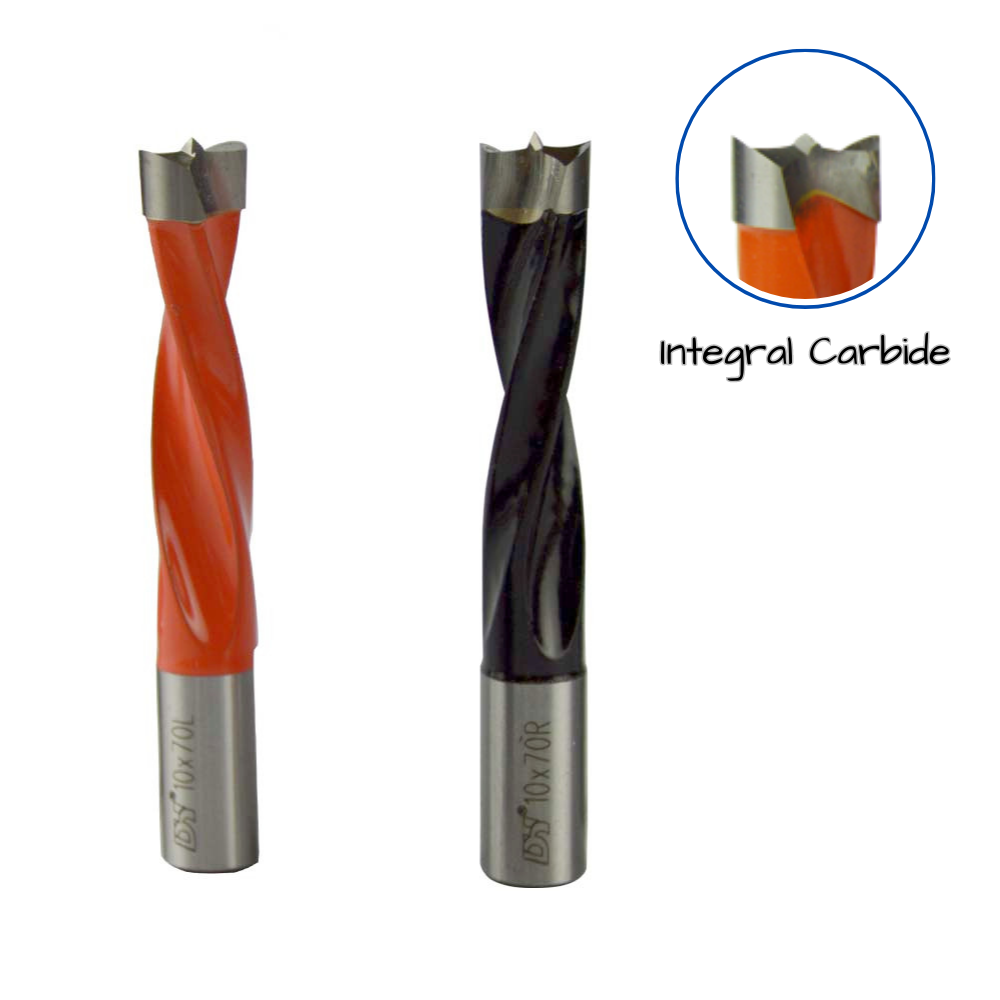 Woodworking TCT Drill Bits for Wood Through Hole Blind Hole Drill Bits With Insert Tip and Integral Tip Size Customized