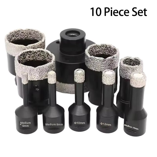 M14 Customizable vacuum drilling hole brazed drilling bits set hole opener tools