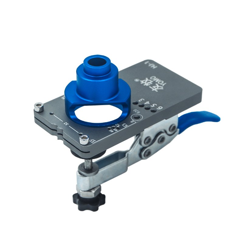 Hinge Boring Jig Kit - Concealed Hinge Drilling Guide Jig - Aluminum Alloy Hinge Hole Opener Template Puncher Locator Tools Kit