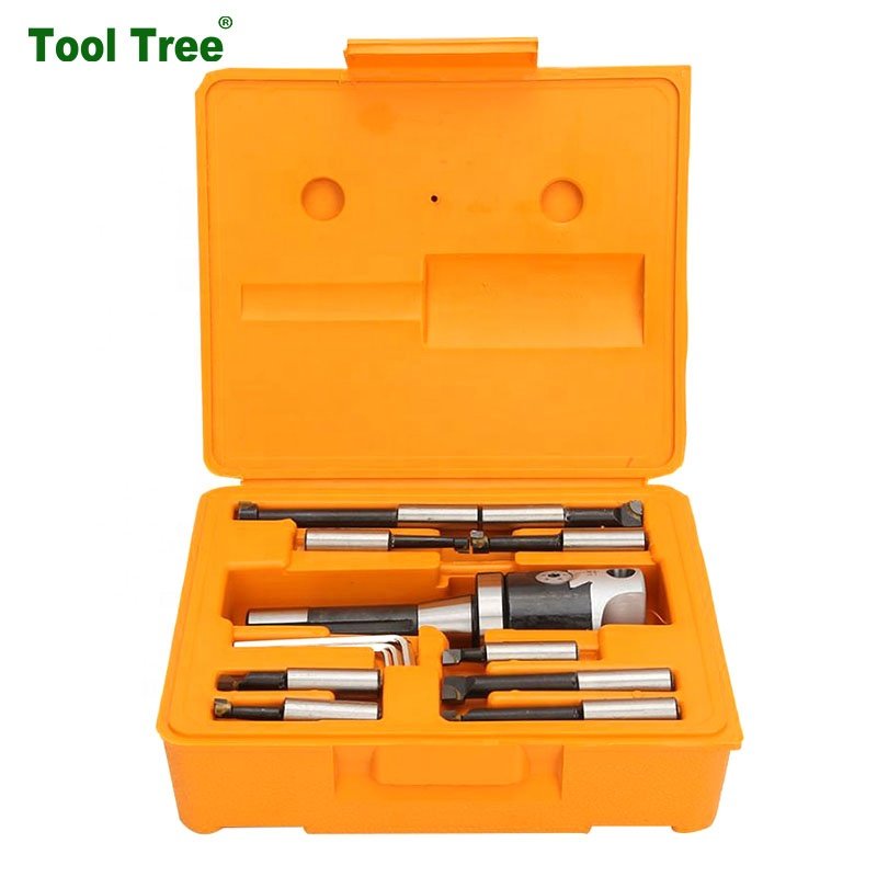 Machine Tools F1 Rough Boring Head Sets F1-12mm 2" Link with BT NT MT C20 R8 Boring Head Shank for CNC Boring Machine