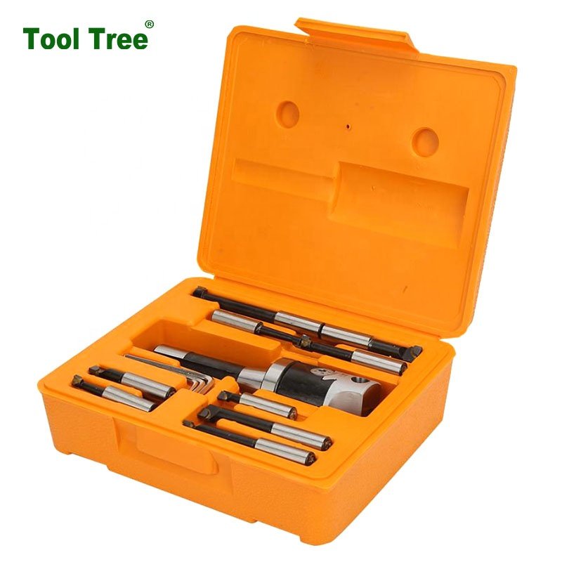 Machine Tools F1 Rough Boring Head Sets F1-12mm 2" Link with BT NT MT C20 R8 Boring Head Shank for CNC Boring Machine