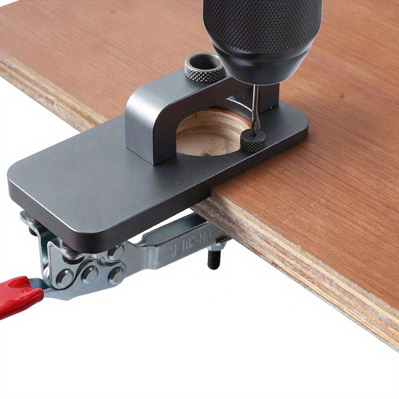 35mm Hinge Boring Jig Kit Woodworking Tools- Aluminum Alloy Hinge Hole Opener Template Puncher Locator Hardware and Diy Tools