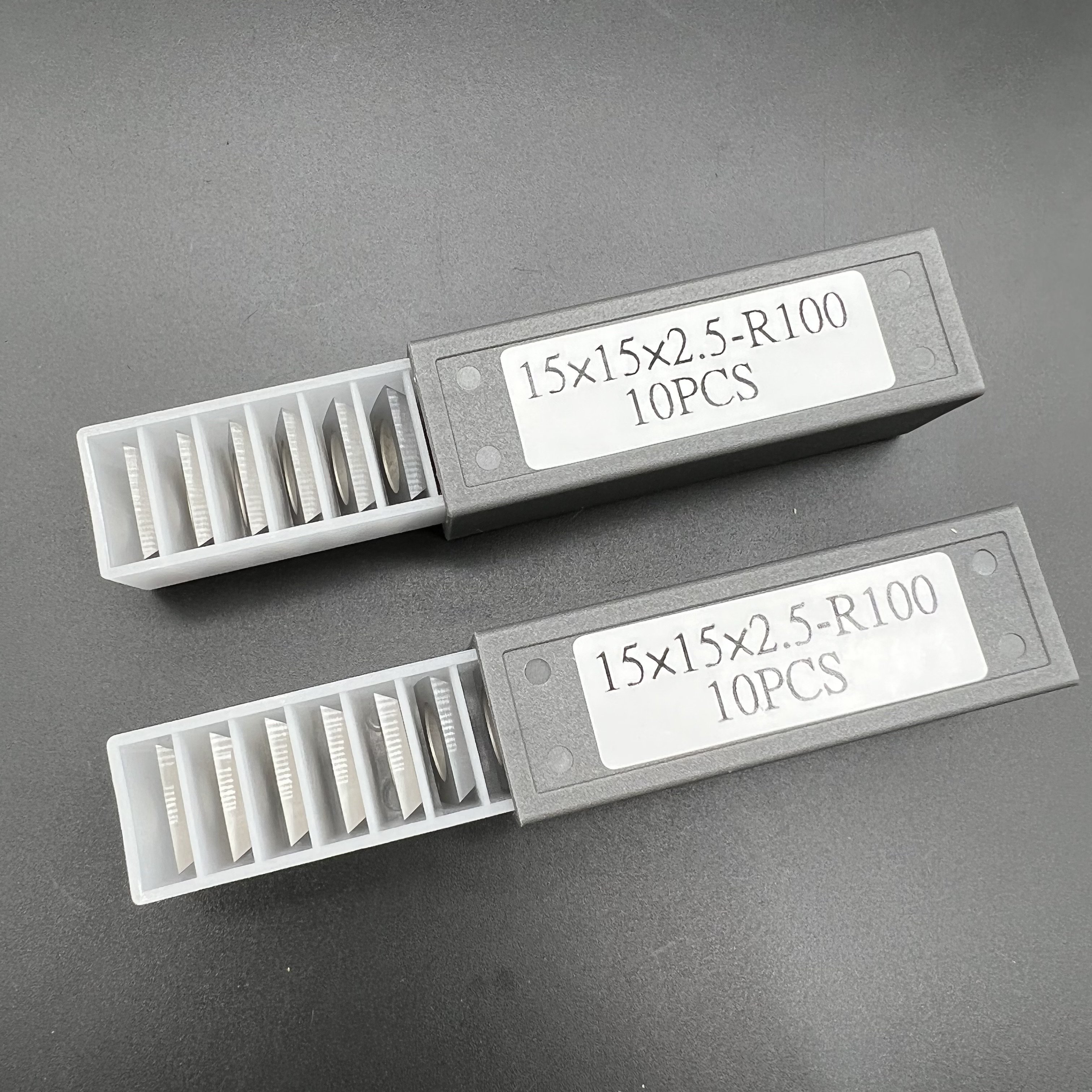Grade K10 15X15X2.5mm-R100 Four Sided Square insert for wood Tungsten Carbide Reversible Insert