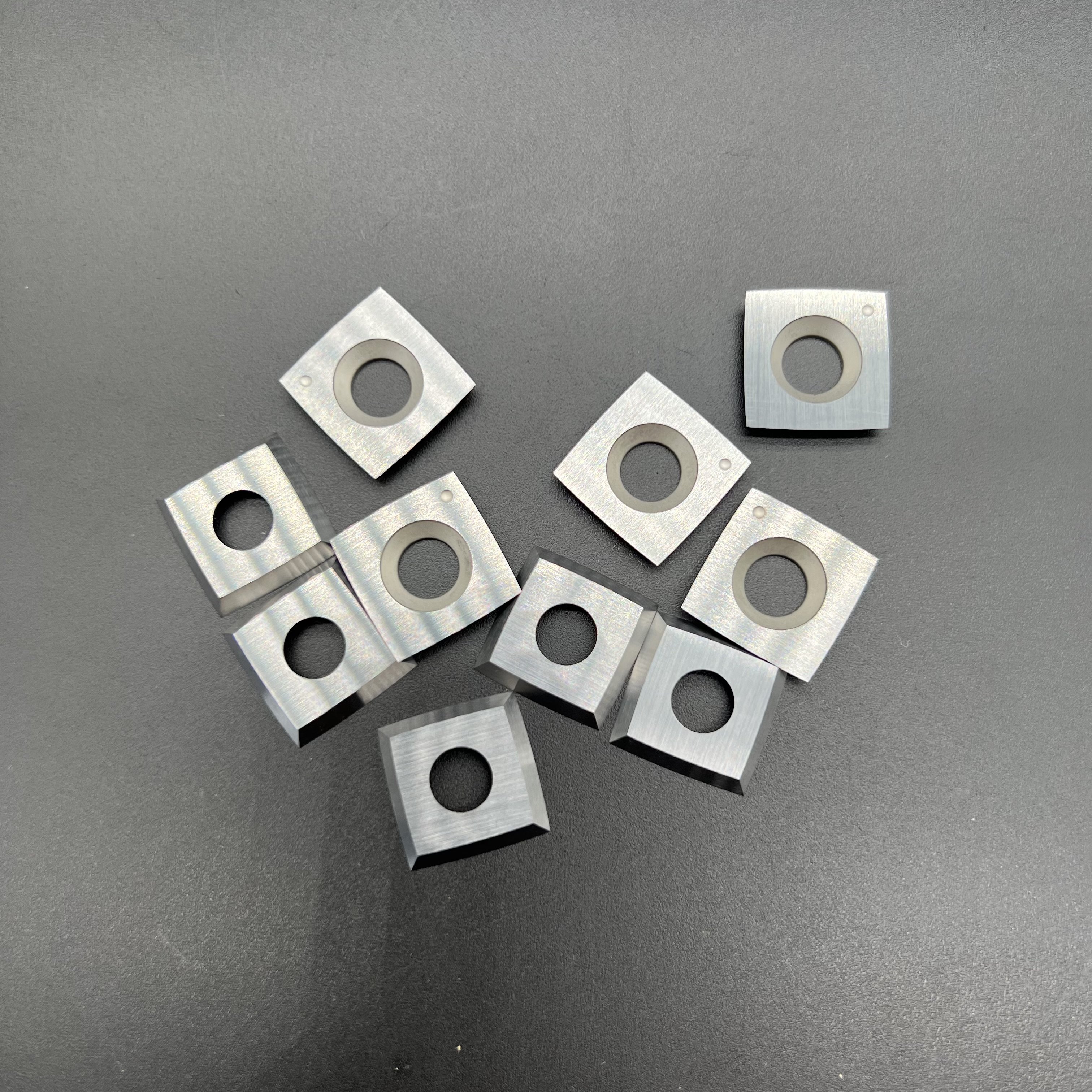 Grade K10 15X15X2.5mm-R100 Four Sided Square insert for wood Tungsten Carbide Reversible Insert
