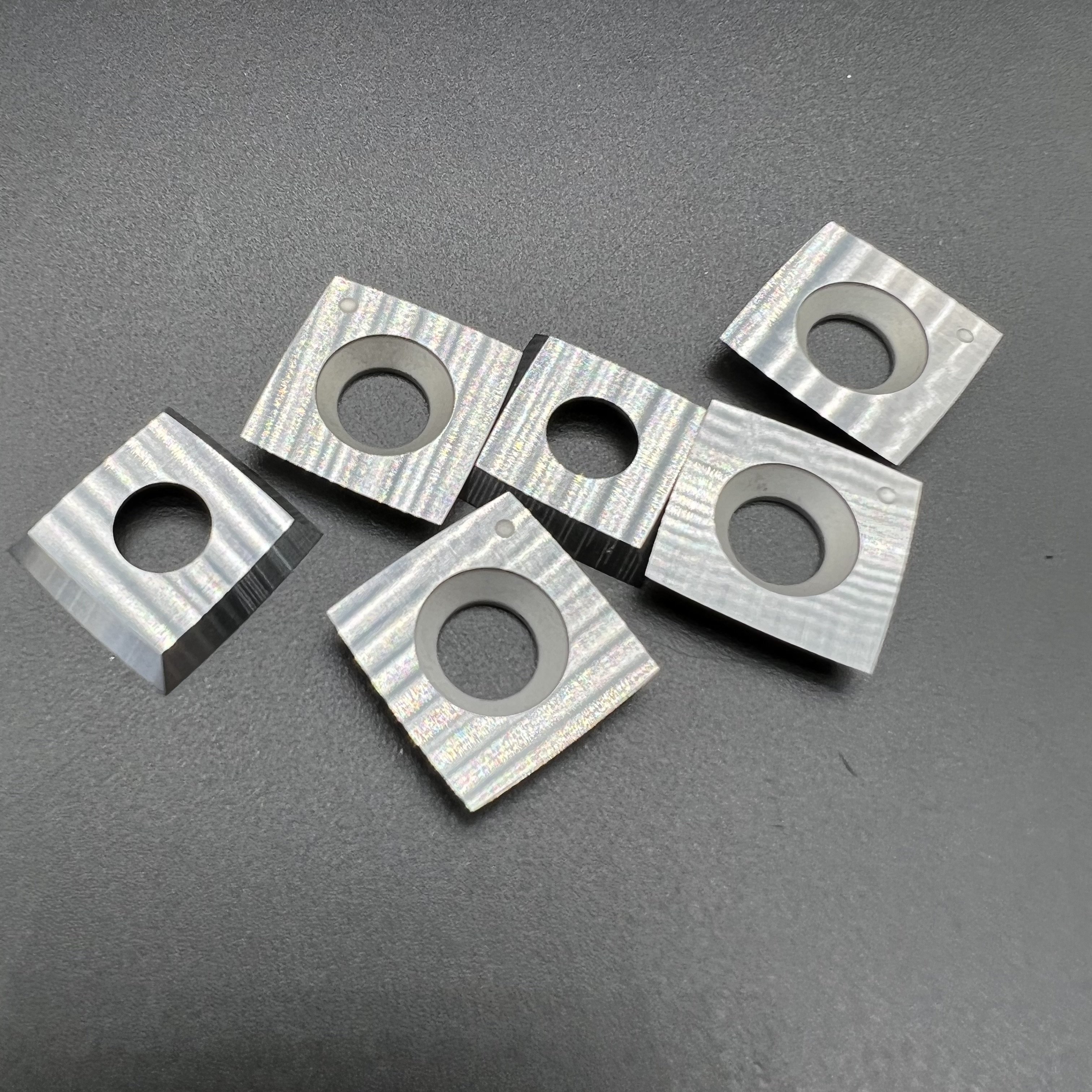 Grade K10 15X15X2.5mm-R100 Four Sided Square insert for wood Tungsten Carbide Reversible Insert