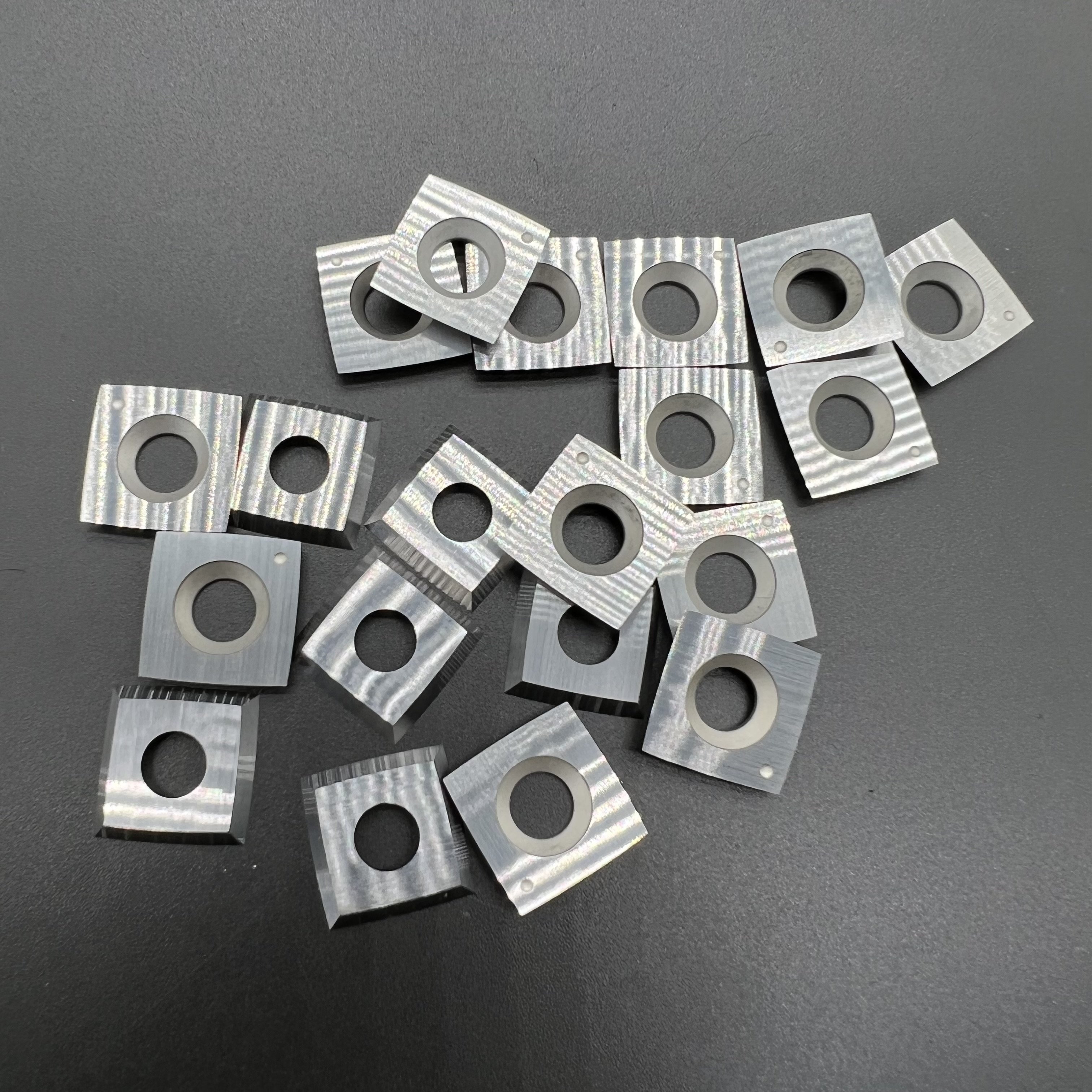 Grade K10 15X15X2.5mm-R100 Four Sided Square insert for wood Tungsten Carbide Reversible Insert