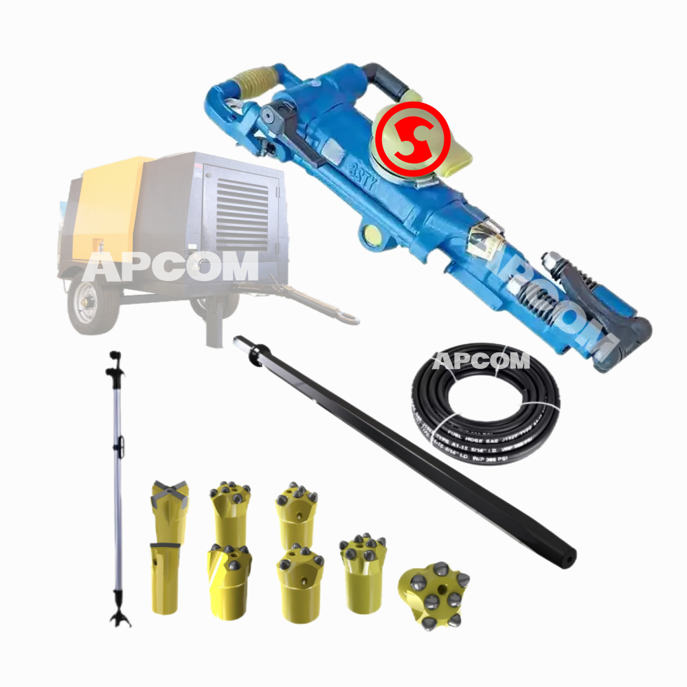 APCOM Y24 YT27 YT28 YT29 portable HANDHELD pneur matic pneurmatic Hand Held Rock Drill Jack Hammer Breaker Machine Drilling Rig