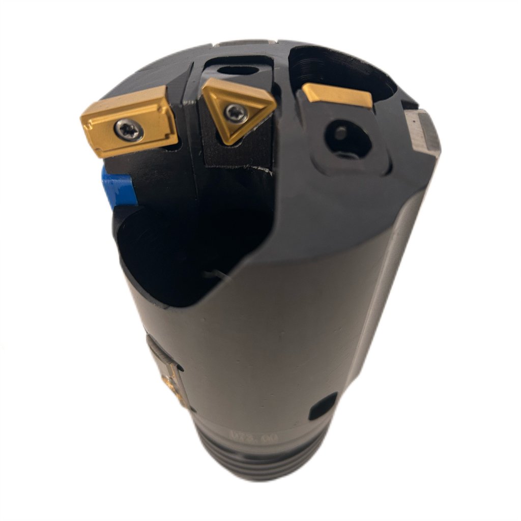 D73mm drill head for BTA drill boring machine with deep hole carbide insert and guide pad