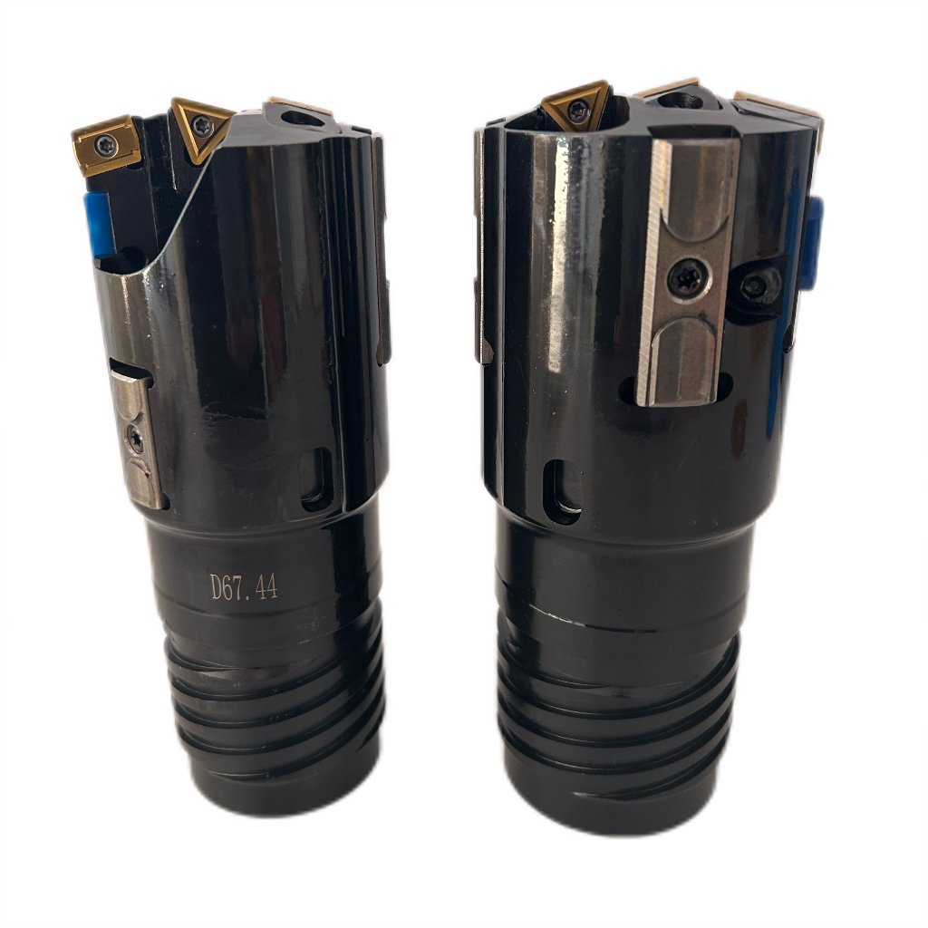 D73mm drill head for BTA drill boring machine with deep hole carbide insert and guide pad