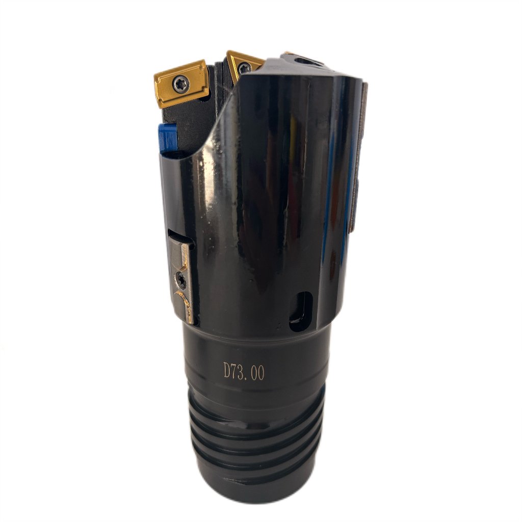 D73mm drill head for BTA drill boring machine with deep hole carbide insert and guide pad