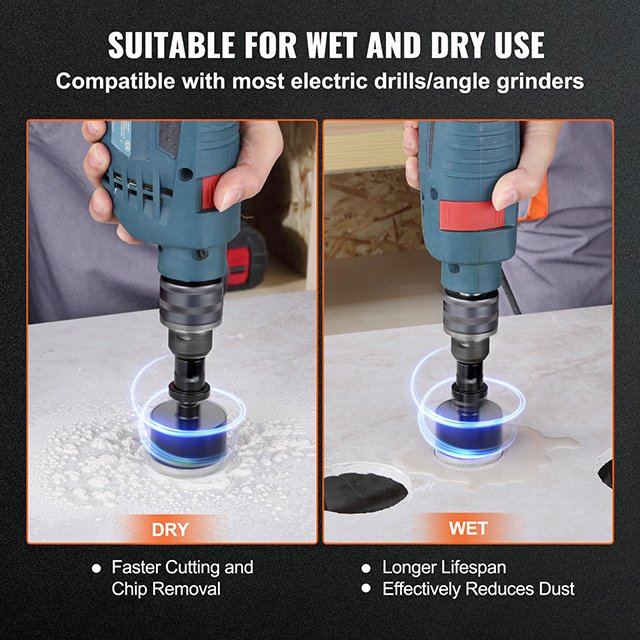 Diamond Granite Marble Diamond Core Drill Bit set Vacuum Brazing drill hole opener