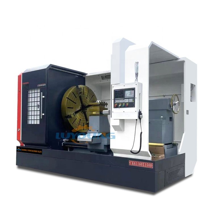 Large Spindle Bore 2000/3000/5000mm GSK Control System Single Spindle CK61100 Heavy Duty Horizontal CNC Lathe Machine