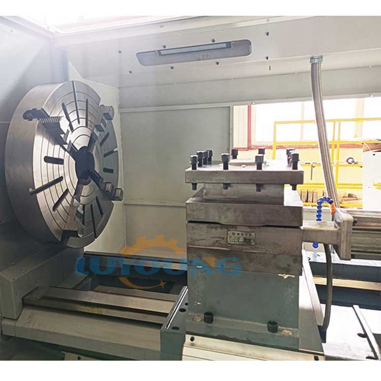 Large Spindle Bore 2000/3000/5000mm GSK Control System Single Spindle CK61100 Heavy Duty Horizontal CNC Lathe Machine