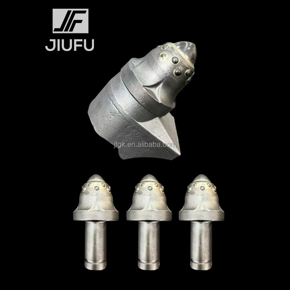 Tungsten Carbide Coal Mining Bits Bullet Teeth Round Shank Cutting Earth Auger Bits Foundation Drill Picks