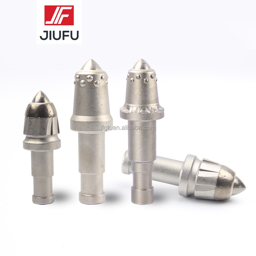Tungsten Carbide Coal Mining Bits Bullet Teeth Round Shank Cutting Earth Auger Bits Foundation Drill Picks