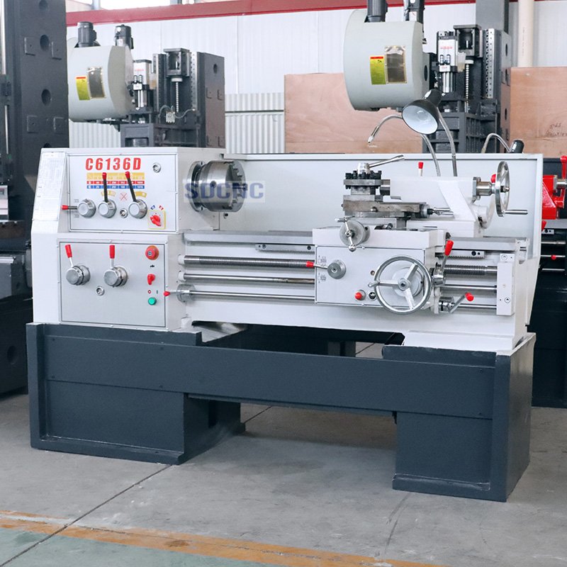 High Performance Small Machine Tool Equipment Horizontal Lathe C6136 China Engine Lathe Lathe Machine Spindle Bore