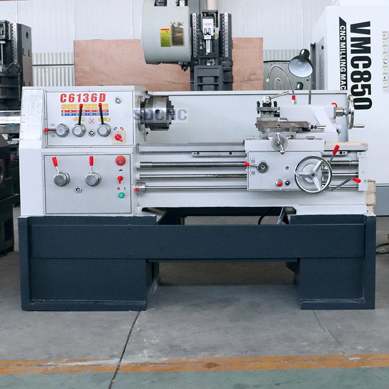 High Performance Small Machine Tool Equipment Horizontal Lathe C6136 China Engine Lathe Lathe Machine Spindle Bore