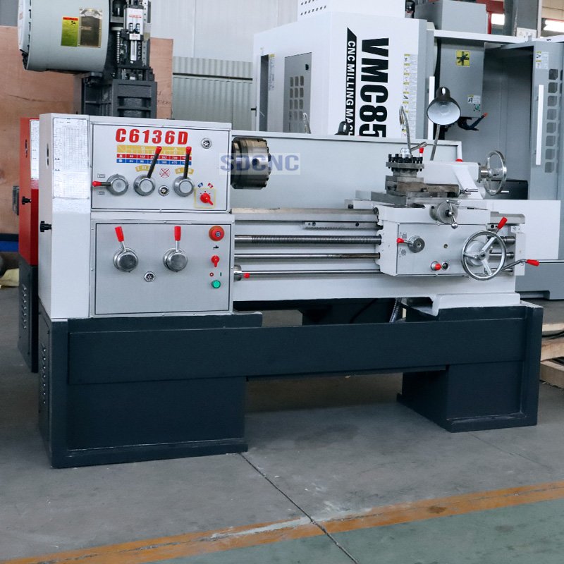 High Performance Small Machine Tool Equipment Horizontal Lathe C6136 China Engine Lathe Lathe Machine Spindle Bore