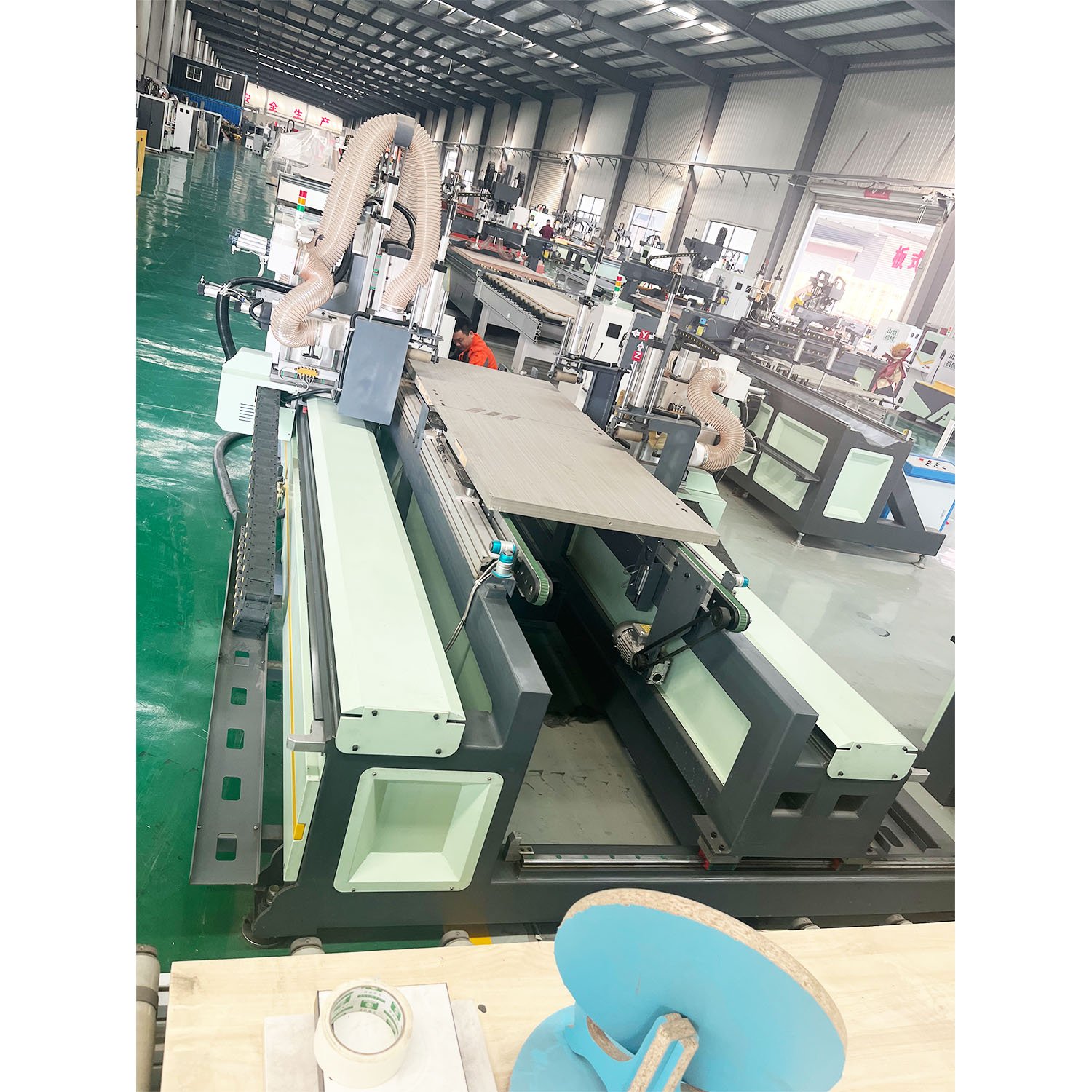 Cabinet Door Lock Hole Hinge Boring Drilling Machine Cnc Router For Woodworking Furniture Production