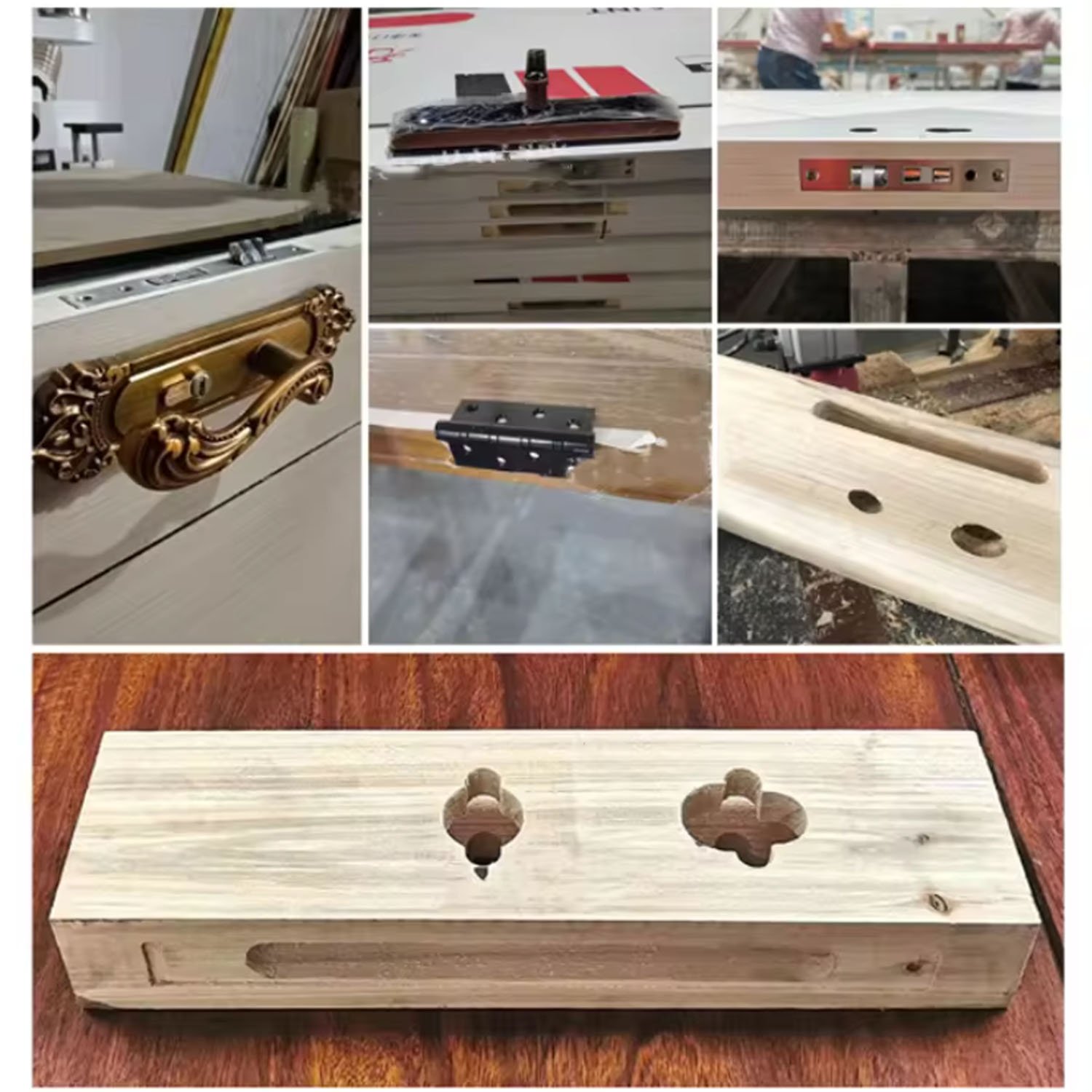 Cabinet Door Lock Hole Hinge Boring Drilling Machine Cnc Router For Woodworking Furniture Production